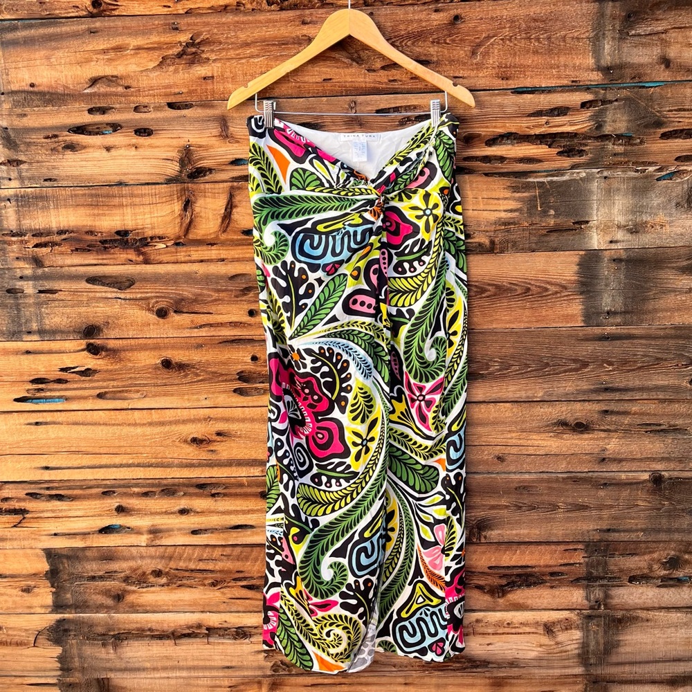TRINA TURK | Vibrant Multicolor Maxi Skirt 12